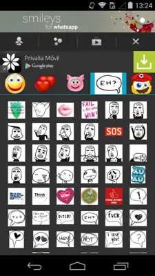 Smileys for WhatsApp android App screenshot 1